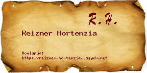 Reizner Hortenzia névjegykártya